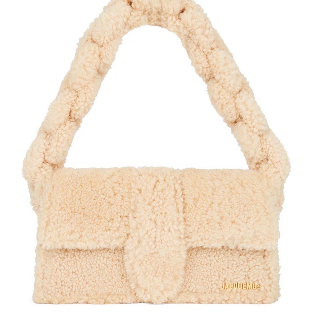 Jacquemus Beige Shearling Shoulder Bag - Never Been Worn!
